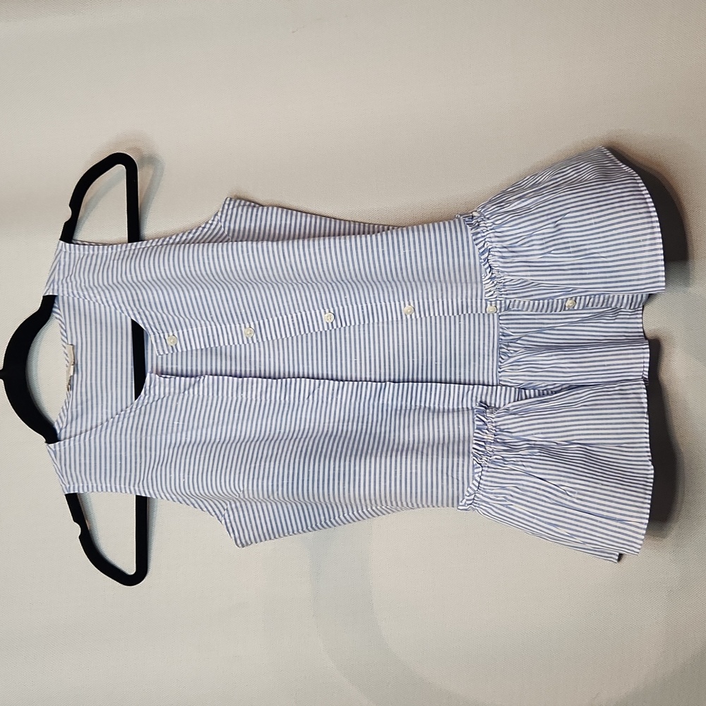 Ann Mashburn Sleeveless Peplum |Women's Sleeveless Tops  Button-Down Top Shirt
